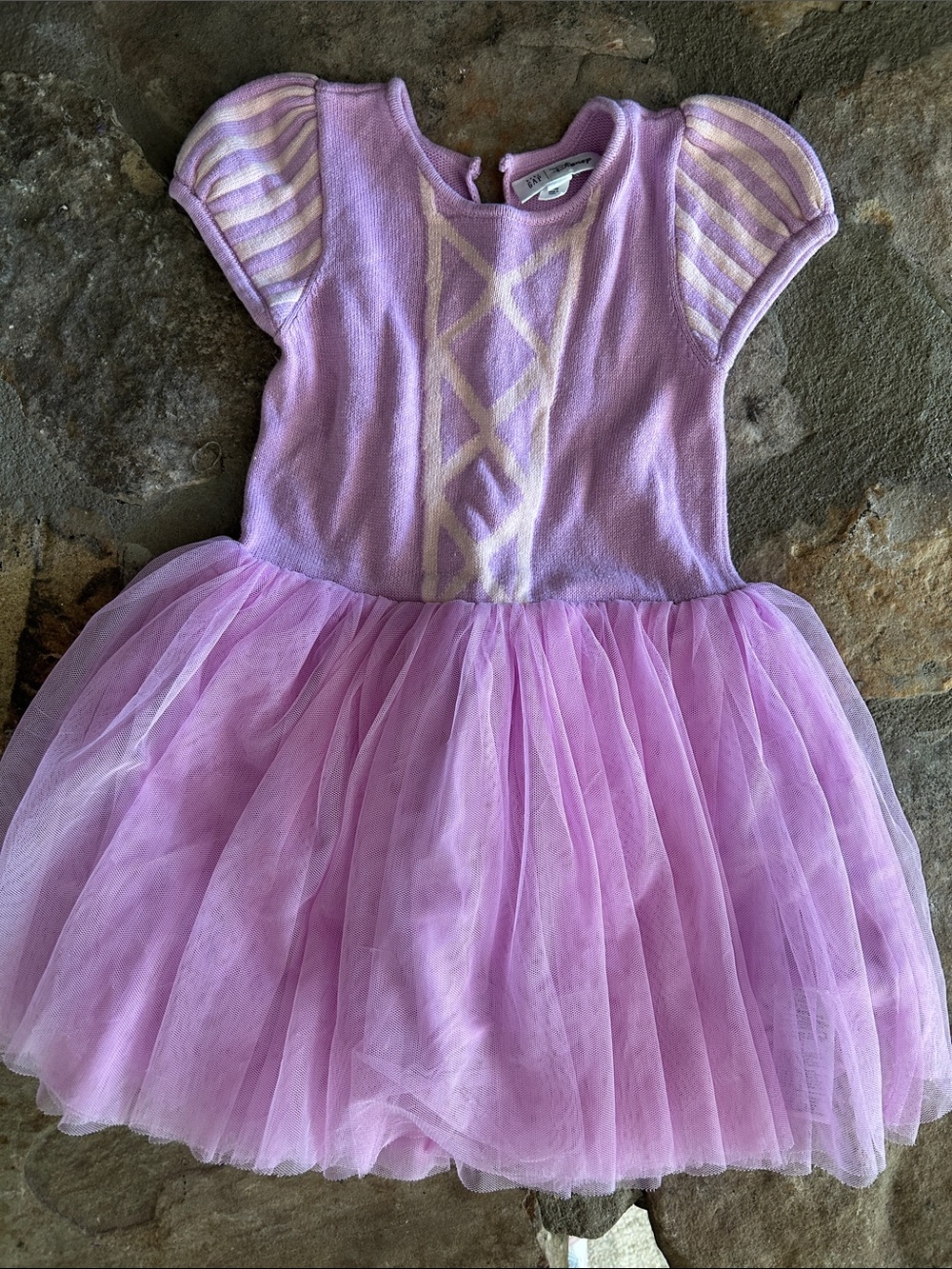 GAP Disney Rapunzel Knit Tulle Dress